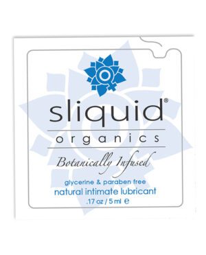 Sliquid Organics Natural Intimate Lubricant – .17 Oz Pillow Sex Lubricants - Lube | Buy Online at Pleasure Cartel Online Sex Toy Store