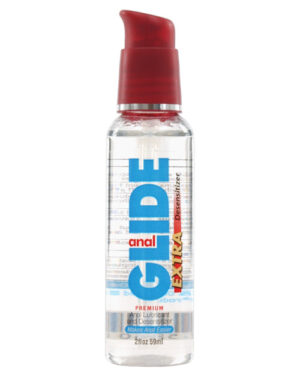 Anal Glide Extra Anal Lubricant & Desensitizer – 2 Oz Pump Bottle Anal Lubricant | Buy Online at Pleasure Cartel Online Sex Toy Store