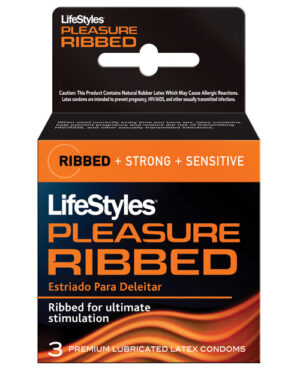 Lifestyles Ultra Ribbed – Box Of 3 Condoms | Buy Online at Pleasure Cartel Online Sex Toy Store