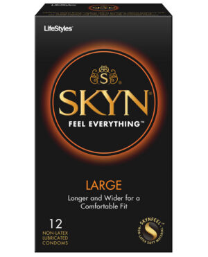 Lifestyles Skyn Large Non-latex – Box Of 12 Condoms | Buy Online at Pleasure Cartel Online Sex Toy Store