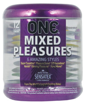 One Mixed Pleasures Condoms – Jar Of 12 Condoms | Buy Online at Pleasure Cartel Online Sex Toy Store