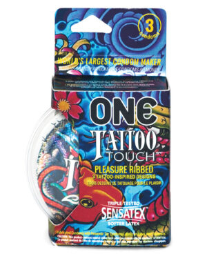 One Tattoo Touch Condoms – Pack Of 3 Condoms | Buy Online at Pleasure Cartel Online Sex Toy Store