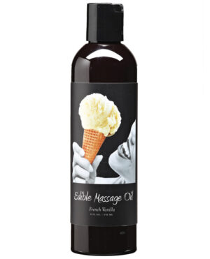 Earthly Body Hemp Edible Massage Oil – 8 Oz French Vanilla Earthly Body | Buy Online at Pleasure Cartel Online Sex Toy Store