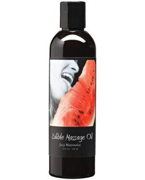 Earthly Body Hemp Edible Massage Oil – 8 Oz Watermelon Earthly Body | Buy Online at Pleasure Cartel Online Sex Toy Store