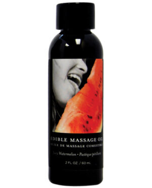 Earthly Body Edible Massage Oil – 2 Oz Watermelon Earthly Body | Buy Online at Pleasure Cartel Online Sex Toy Store