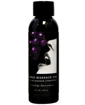 Earthly Body Edible Massage Oil – 2 Oz Grape Earthly Body | Buy Online at Pleasure Cartel Online Sex Toy Store