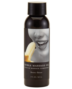 Earthly Body Edible Massage Oil – 2 Oz Banana Earthly Body | Buy Online at Pleasure Cartel Online Sex Toy Store