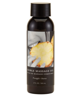 Earthly Body Edible Massage Oil – 2 Oz Pineapple Earthly Body | Buy Online at Pleasure Cartel Online Sex Toy Store