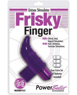 Frisky Finger Unisex Stimulator – Purple Finger Vibrators | Buy Online at Pleasure Cartel Online Sex Toy Store
