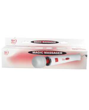Adam & Eve Magic Massager – White-red Adam & Eve Sex Toys | Buy Online at Pleasure Cartel Online Sex Toy Store