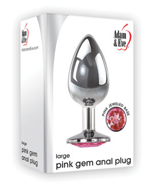 Adam & Eve Pink Gem Aluminium Anal Plug Large Anal Sex Toys | Buy Online at Pleasure Cartel Online Sex Toy Store