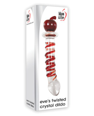 Adam & Eve Eve’s Twisted Crystal Dildo – Red Adam & Eve Sex Toys | Buy Online at Pleasure Cartel Online Sex Toy Store