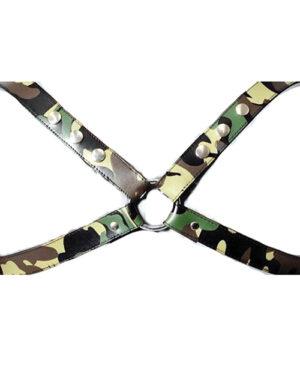 Sensual Sin Leather X Harness – Camo Large-extra Large BDSM & Bondage Toys & Gear | Buy Online at Pleasure Cartel Online Sex Toy Store