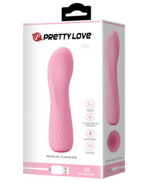 Pretty Love Alice Mini Vibe 12 Function – Flesh Pink Mini, Pocket, Micros, Etc. | Buy Online at Pleasure Cartel Online Sex Toy Store