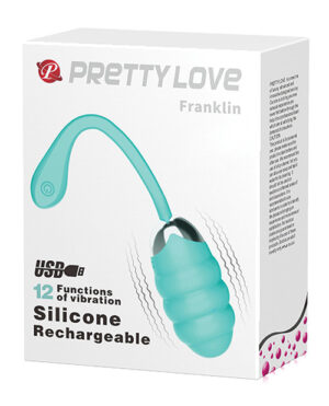 Pretty Love Franklin Remote Egg – Turquoise Bullets & Mini-Vibes - Rechargeable | Buy Online at Pleasure Cartel Online Sex Toy Store