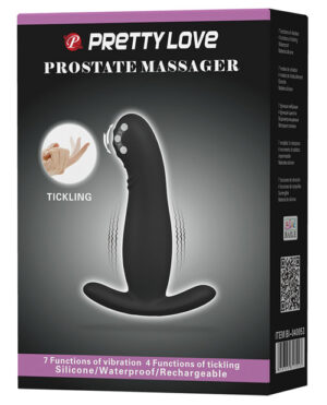Pretty Love Eudora Vibrating Prostate Massager 7 Function – Black Anal Sex Toys | Buy Online at Pleasure Cartel Online Sex Toy Store