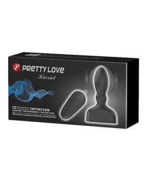 Pretty Love Harriet Inflating Butt Plug – Black Anal Sex Toys | Buy Online at Pleasure Cartel Online Sex Toy Store