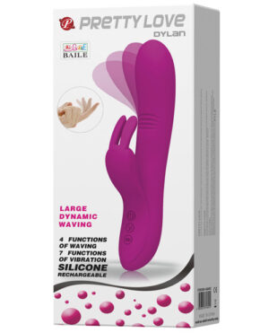 Pretty Love Dylan Bunny Ears Come Hither Rabbit 11 Function – Fuchsia Rabbits & Specialities - Waterproof | Buy Online at Pleasure Cartel Online Sex Toy Store