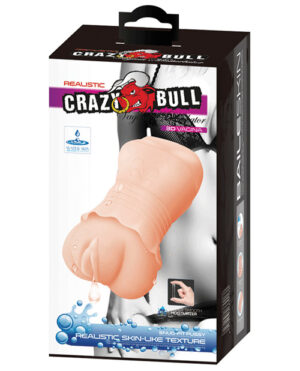 Crazy Bull No Lube Vagina Masturbator Sleeve W-skirt – Ivory Lifelike Pussy Strokers | Buy Online at Pleasure Cartel Online Sex Toy Store