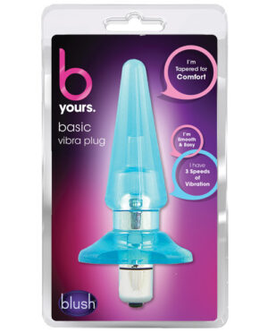 Blush B Yours Basic Vibro Plug – Blue Anal Sex Toys | Buy Online at Pleasure Cartel Online Sex Toy Store