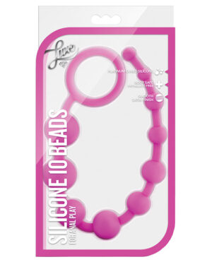 Blush Luxe Silicone Beads 10 – Pink Anal Beads & Balls | Buy Online at Pleasure Cartel Online Sex Toy Store