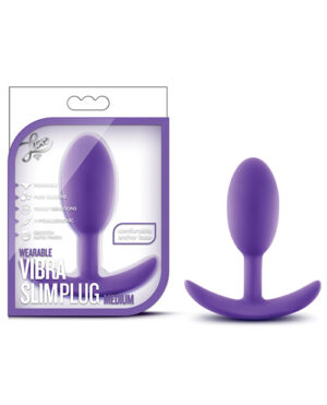 Blush Luxe Wearable Vibra Slim Plug Medium – Purple Anal Sex Toys | Buy Online at Pleasure Cartel Online Sex Toy Store