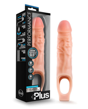 Blush Performance Plus 9″ Silicone Cock Sheath Penis Extender – Flesh Blush Sex Toys | Buy Online at Pleasure Cartel Online Sex Toy Store