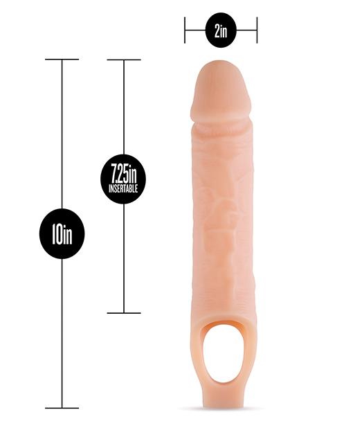 No Eta Blush Performance Plus 10″ Silicone Cock Sheath Penis Extender – Flesh Blush Sex Toys | Buy Online at Pleasure Cartel Online Sex Toy Store