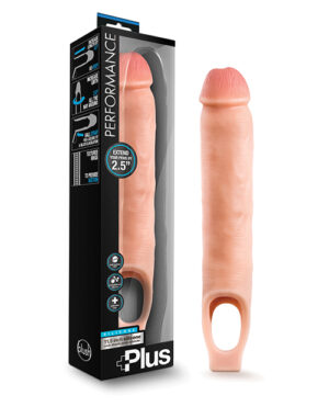 Blush Performance Plus 11.5″ Silicone Cock Sheath Penis Extender – Flesh Blush Sex Toys | Buy Online at Pleasure Cartel Online Sex Toy Store