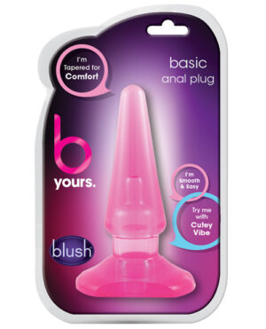 Blush B Yours Basic Anal Plug – Pink Anal Sex Toys | Buy Online at Pleasure Cartel Online Sex Toy Store