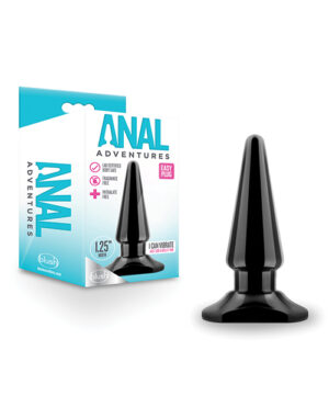 Blush Anal Adventures Easy Plug – Black Anal Sex Toys | Buy Online at Pleasure Cartel Online Sex Toy Store