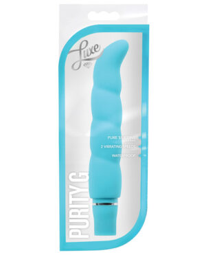 Blush Luxe Purity G Silicone Vibrator – Aqua Blush Sex Toys | Buy Online at Pleasure Cartel Online Sex Toy Store