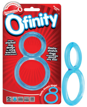 Screaming O Ofinity – Blue Cock Ring & Ball Combos | Buy Online at Pleasure Cartel Online Sex Toy Store