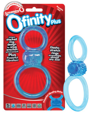 Screaming O Ofinity Plus – Blue Cock Ring & Ball Combos | Buy Online at Pleasure Cartel Online Sex Toy Store