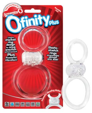 Screaming O Ofinity Plus – Clear Cock Ring & Ball Combos | Buy Online at Pleasure Cartel Online Sex Toy Store