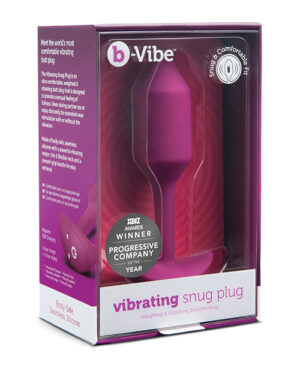 B-vibe Vibrating Weighted Snug Plug M – 112 G Rose Anal Sex Toys | Buy Online at Pleasure Cartel Online Sex Toy Store