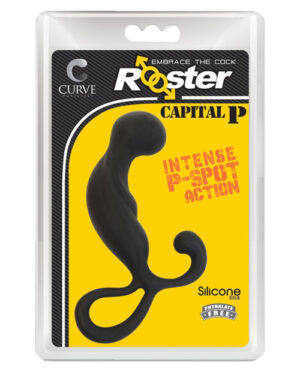 Curve Novelties Rooster Capital P – Black Anal Sex Toys | Buy Online at Pleasure Cartel Online Sex Toy Store