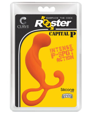 Curve Novelties Rooster Capital P – Orange Anal Sex Toys | Buy Online at Pleasure Cartel Online Sex Toy Store