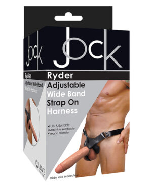 Curve Novelties Jock Ryder Harness – Black Couple's Sex Toys | Buy Online at Pleasure Cartel Online Sex Toy Store