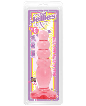 Crystal Jellies 5″ Anal Delight – Pink Anal Beads & Balls | Buy Online at Pleasure Cartel Online Sex Toy Store