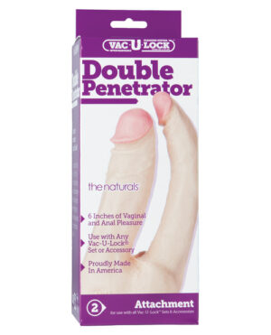 Vac-u-lock Double Penetrator – White Couple's Sex Toys | Buy Online at Pleasure Cartel Online Sex Toy Store