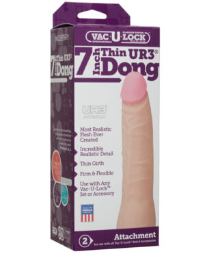 Vac-u-lock 7″ Ultraskyn Dong – White Dildos & Dongs | Buy Online at Pleasure Cartel Online Sex Toy Store
