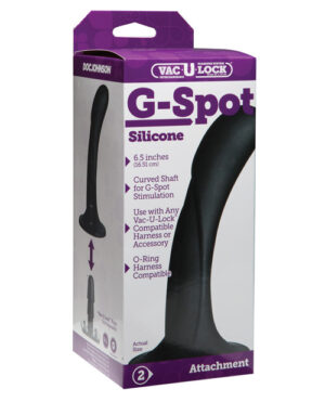 Vac-u-lock G Spot Silicone Dong – Black Couple's Sex Toys | Buy Online at Pleasure Cartel Online Sex Toy Store