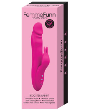 Femme Funn Booster Rabbit – Pink Rabbit Vibrators - Rechargeable | Buy Online at Pleasure Cartel Online Sex Toy Store