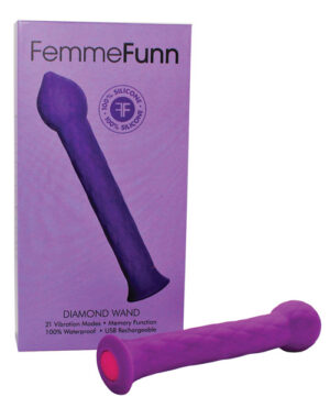 Femme Funn Diamond Wand – Purple Massage Lotions, Massagers, Massage Tools | Buy Online at Pleasure Cartel Online Sex Toy Store