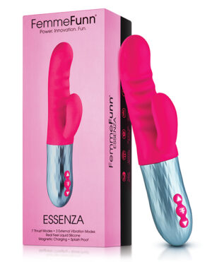 Femme Funn Essenza Thrusting Rabbit – Pink Rabbit Vibrators | Buy Online at Pleasure Cartel Online Sex Toy Store