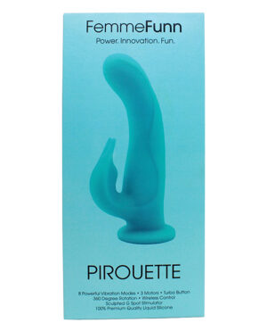Femme Funn Pirouette – Turquoise Rabbit Vibrators | Buy Online at Pleasure Cartel Online Sex Toy Store