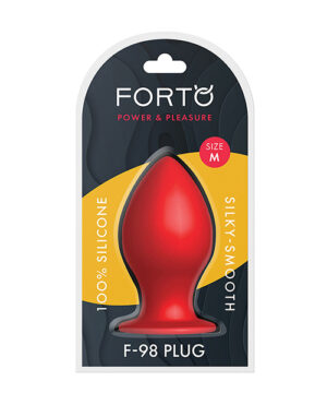 Forto F-98 Plug – Medium Red Anal Beads & Balls | Buy Online at Pleasure Cartel Online Sex Toy Store