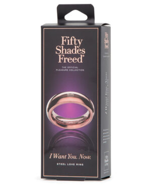 Fifty Shades Freed I Want You Now Steel Love Ring Fifty Shades Of Grey | Buy Online at Pleasure Cartel Online Sex Toy Store