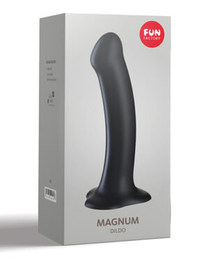 Fun Factory Magnum 7″ Silicone Dildo – Black Couple's Sex Toys | Buy Online at Pleasure Cartel Online Sex Toy Store
